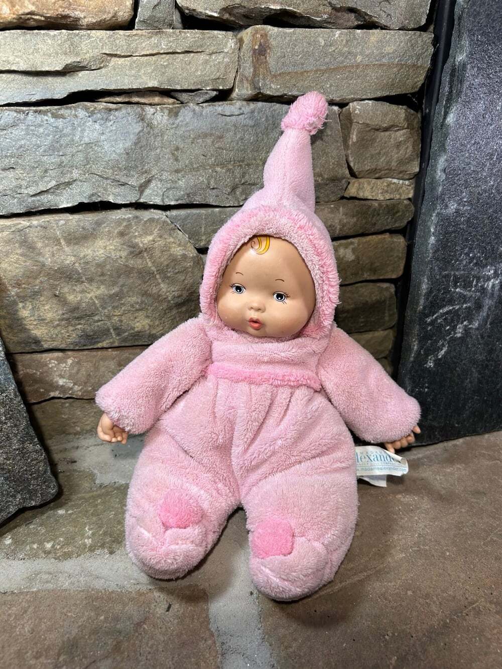 Vintage Madam Alexander Baby Doll Pink Terry Cloth Outfit Read